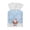 Christmas Santa Claus Snowflakes, variant on ZIATUBLE Marble Stripes Square Tissue Box Cover PU Leather Tissue Box Holder Decorative Cube Tissue Holder for Living Room Rectangular Tissue Boxes Covers Home Accessories Decoration