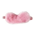 thumbnail image 2 of fastboy Plush Eye Mask Elastic Band Travel Sleeping Mask Solid Color Cute Blindfold Eye Cover, 2 of 8