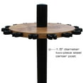thumbnail image 3 of Rush Creek Creations 38-3030 American Cherry Wood 16 Fishing Rod Round Rack, 3 of 7