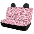 thumbnail image 5 of Psesaysky Pink Leopard Theme, Non-Slip Replacement Set of 2 Waterproof All Weather Bench Back Seat Cover for Automotive Interior, 5 of 7