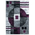 thumbnail image 4 of United Weavers Drachma Attica Modern Abstract Area Rug, Plum, 7'10" x 10'6", 4 of 5