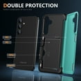 thumbnail image 4 of For Samsung Galaxy S23 Wallet Case with Card Holder Heavy Duty Protective Dual Layer Shockproof [Hidden Card Slot] [Kickstand] Slim Case for Samsung Galaxy S23 for Women&Men, Cyan, 4 of 9