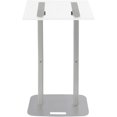 thumbnail image 2 of Fichiouy Acrylic Floor Standing Speaking Podium for Classroom, Concert, Church, Speech, 2 of 8