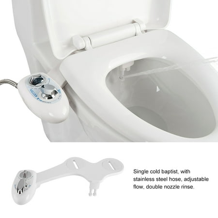 Dual Nozzle Cold Water Spray Non-Electric Adjustable Mechanical Bidet Toilet Seat Attachment,Bidet Toilet, Bidet Toilet