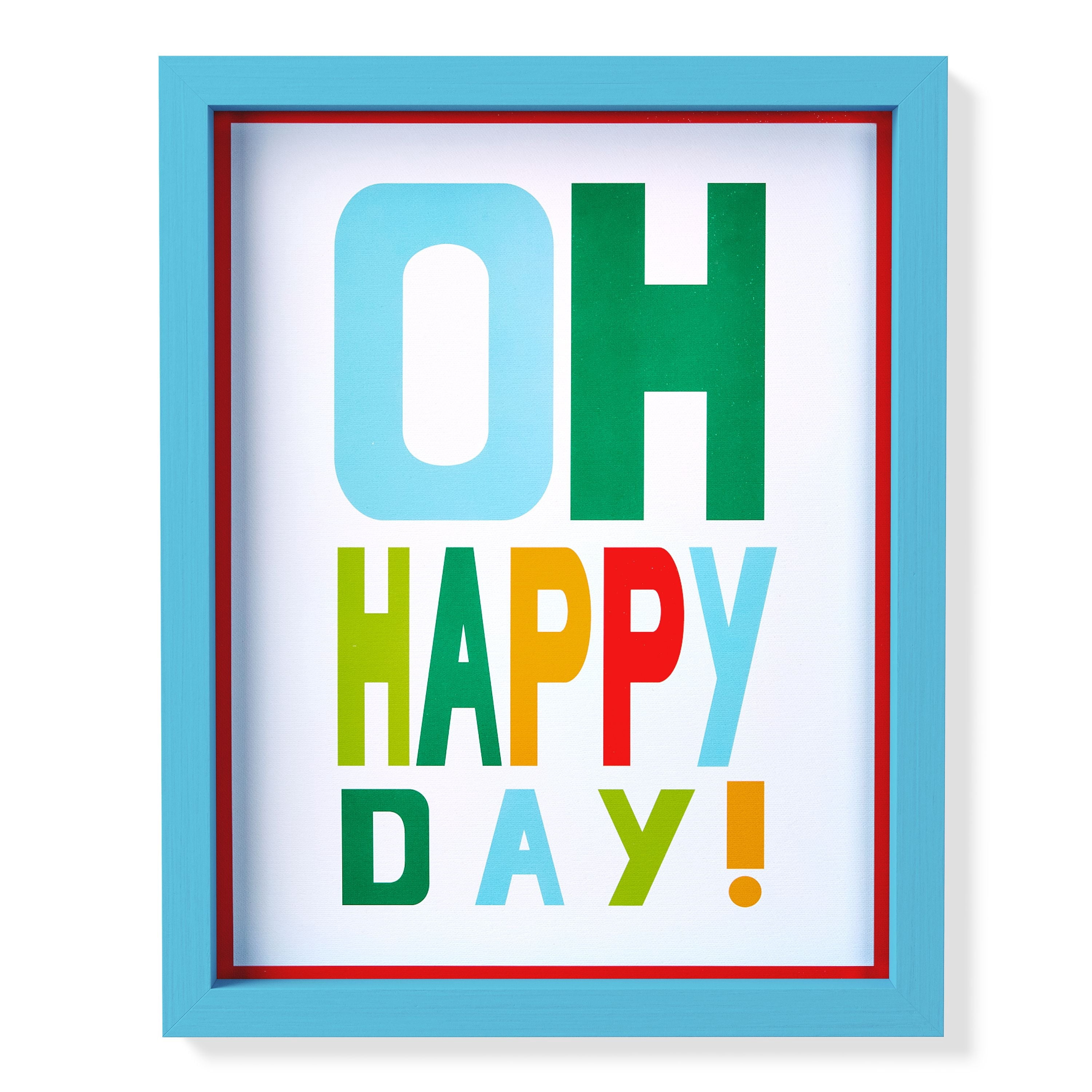Mainstays Kids Happy Day 3-Piece Framed Wall Art Set