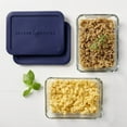 thumbnail image 4 of Glass Food Storage Containers Set W/ Lids Microwave Freezer Dishwasher Safe 2Pcs, 4 of 6