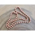thumbnail image 2 of Pure Copper 6mm Ball Chain Necklace Copper Arthritis Pain Relief Biker Necklace, 2 of 3