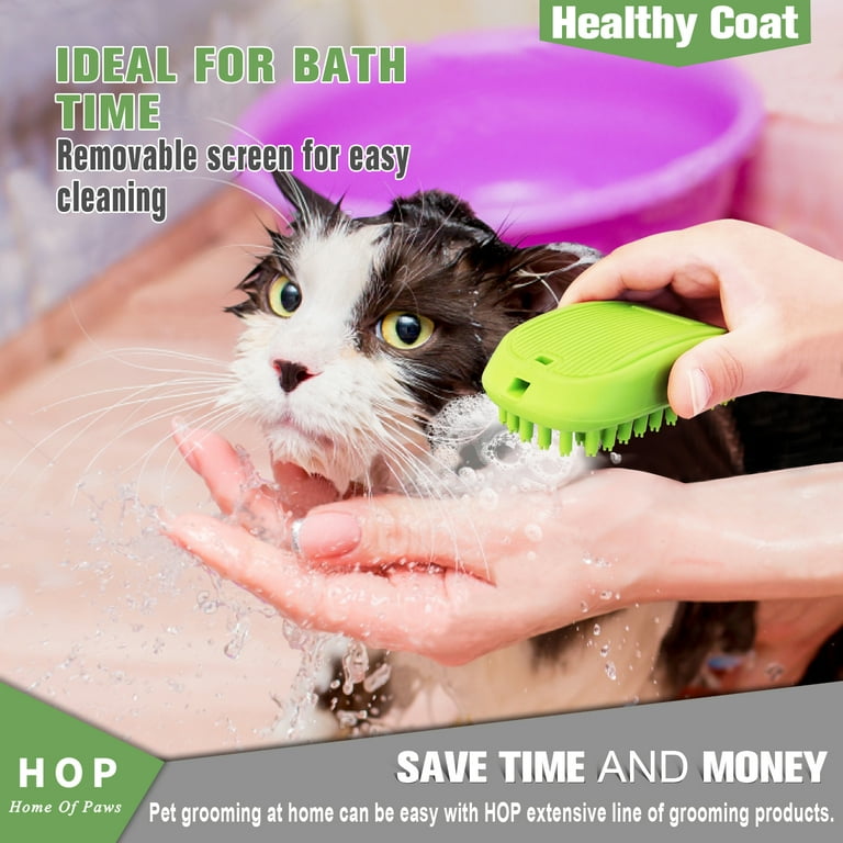 HOP Home of Paws Dog Cat Shower Pet Scrubber, Soothing Massage - Main Image