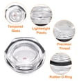 thumbnail image 4 of Uxcell 2 piezas de cristal de nivel de aceite para compresores de aire M24 x 1.5mm, ventana indicadora de aceite de cabeza hexagonal de plástico para tanques de engranajes, 4 of 5