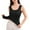 Black, variant on Womens Tank Tops Sleeveless Blouse Ribbed Solid Color Low Cut V Neck Daily Casual Relaxed Basic Layering Top Beach Vacation Summer Clothes