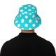 thumbnail image 5 of Balery Aqua And White Polka Dot Sombreros para el sol para hombre y mujer, sombrero de pescador con UPF 50+, 5 of 6