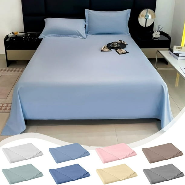Sábana de Poliéster Lavable de Color Liso - 180 X 230 Cm (70,87 X 90,55 Pulgadas) - Suave, Resistente a La Decoloración, Diseño Ajustado | 8 Colores Disponibles | 1 Pieza