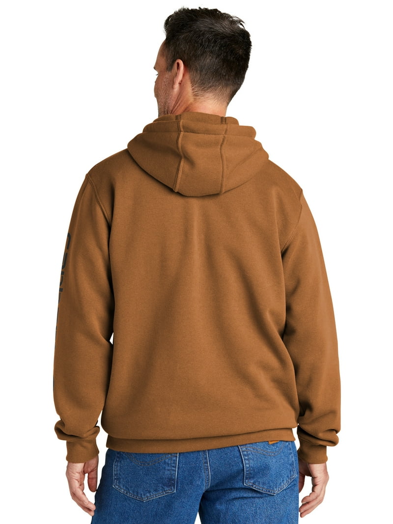 Carhartt Men's Loose Fit Midweight Logo Sleeve Graphic Hooded