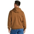 thumbnail image 2 of Carhartt Men's Loose Fit Midweight Logo Sleeve Graphic Hooded Sweatshirt Big And Brown Large US, 2 of 2