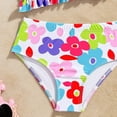 thumbnail image 6 of mgoYE Toddler Girl Swimsuit 2t Girl's 2 Piece Tankini Set Tropical Print Bathing Suits Hawaiian Swimsuits with Shorts Beachwear Tankini(Hot Pink,7-8 Years), 6 of 6