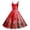Watermelon Red, variant on Womens Retro Halloween Print Casual Long Dress - Funny Graphic Strap Sundress for Party Vacation