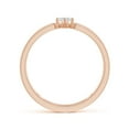 thumbnail image 2 of ANGARA Natural 0.2 Ct. Diamond Solitaire Stackable Ring in 14K Rose Gold for Women (Ring Size: 12), 2 of 9