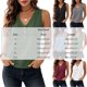 thumbnail image 3 of Neewe Womens Tank Tops Summer Sleeveless Loose Fit Tops V Neck Button Shirts Basic Tees Dressy Casual Trendy Clothes, 3 of 8