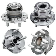 Detroit Axle - FWD Wheel Bearing Hubs for 09-15 Honda Pilot, 4 Front and Rear Wheel Bearing and Hubs 2010 2011 2012 2013 2014 Replacement
