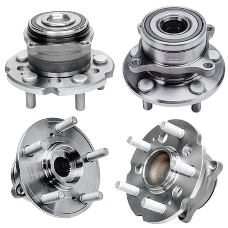 Detroit Axle - FWD Wheel Bearing Hubs for 09-15 Honda Pilot, 4 Front and Rear Wheel Bearing and Hubs 2010 2011 2012 2013 2014 Replacement