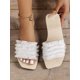 thumbnail image 2 of New Arrival Women's Flat Beach Flip Flops, Peep Toe, Fringe Tassel, Easy Slip-on, For Outdoor Wear, 2 of 4