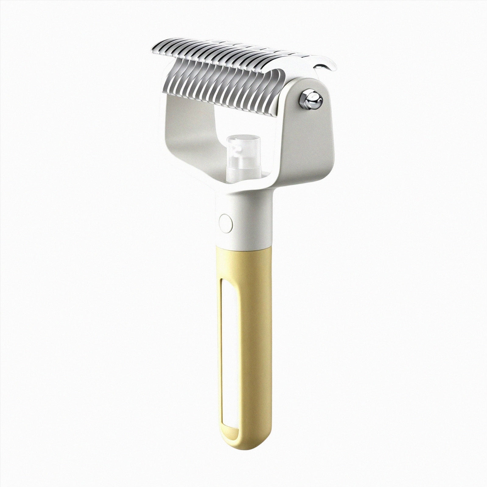 Olilia Pet Brush with Spray Function Double-Sided Detangling Brush Spray Brush for Cleaning Cat and Dog Hair Pet Cat Cleaning Special for Long-Haired Pets.Yellow