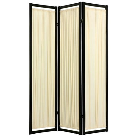 Oriental Furniture 6 Ft Tall Helsinki Shoji Screen, Honey color, 3 panel