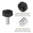 thumbnail image 3 of Uxcell 30 Paquetes M5 x 12mm Perillas de Rosca Macho Métricas con Estrías, Tornillos de Pulgar, Perillas de Sujeción, Agarre Negro, 3 of 5