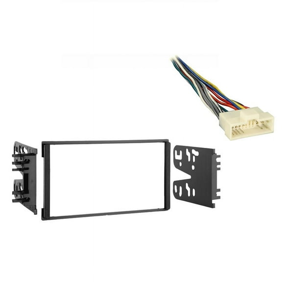 Fits Kia Sedona 2002 Double DIN Aftermarket Harness Radio Install Dash Kit