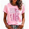 thumbnail image 3 of Mfakffe Breast Cancer Shirts for Women October Breast Cancer Awareness Short Sleeve Tee Pink Ribbon Print Crew Neck Casual T-Shirt for Breast Cancer Support, 3 of 5