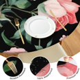 thumbnail image 4 of Pioneer Flower Floral Print Pattern Round Fitted Tablecloth with Elastic Edge,Dining Table Cover Waterproof,Outdoor Round Tablecloth for Camping,Dining,Indoor and Outdoor, 4 of 7