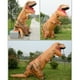 thumbnail image 2 of Decdeal divertido adulto inflable dinosaurio Trex traje traje ventilador de aire operado Blow Up Halloween Cosplay disfraces traje animal mono Decdeal Traje inflable, 2 of 7