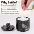 thumbnail image 7 of Radicaln Marble Salt Cellar with Lid and Spoon 4 inch Black Handmade Small Seasoning Containers - Decorative Spice Jars, Sugar Bowl with Spoon & Flaky Salt Dish for Kitchen Countertop Storage, 7 of 7