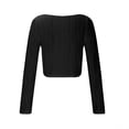 thumbnail image 5 of GigrtiJin 2pc Women Plus Size 3/4 Sleeve Shirt Casual Cotton Linen V-Neck Side Slit Top Fashion Loose Solid Color Blouse, 5 of 7