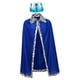 thumbnail image 4 of Disfraz de con capa y corona para fiestas temáticas. Traje ligero de cosplay. Niños Azul, 4 of 8