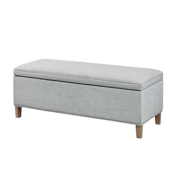 Xukmct Polyester Storage Bench for Home,Bedroom,Gray