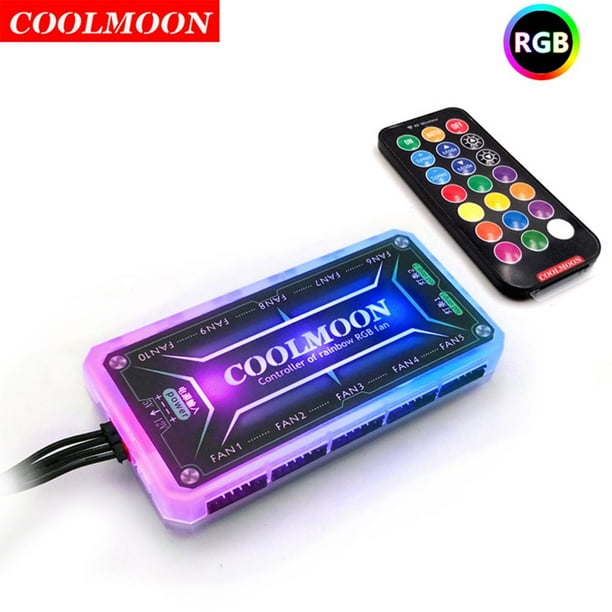 Controlador remoto COOLMOON RGB DC12V 5A Controlador inteligente de color LED Sywqhk Para estrenar