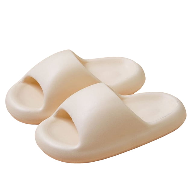 Dakaela Cloud Slides for Women Men Open Toe Shower Recovery Shoes Quick Drying Pillow House Bath Slippers
