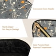 thumbnail image 5 of FORMRS Makeup Bag Travel Cosmetic Organizer for Women Fold Flat Zipper Pouch with Handle, Halloween Dancing Skeleton, 5 of 8