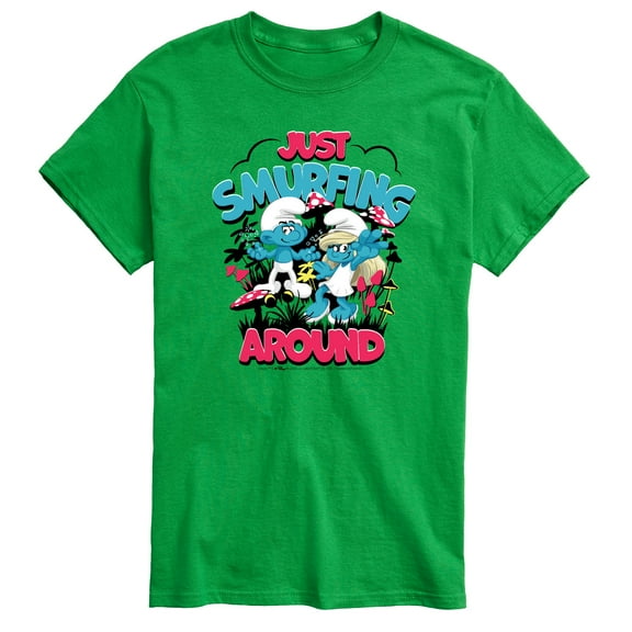 Smurfs - Just Smurfing Around - Men's Short Sleeve Graphic T-Shirt