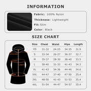 Venustas Womens Long Heated Down Jacket with Battery Pack, Rechargeable Puffer Winter Coat (Black, M)
