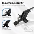 thumbnail image 4 of 1 Pair 200LBS Roof Rack Crossbar Adjustable Aliuminum Roof Rail Crossbar Retractable Baggage Luggage Carrier Top Roof Crossbar, 4 of 6