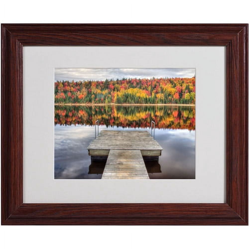Trademark Fine Art "Autumn" Matted Framed Art by Pierre Leclerc