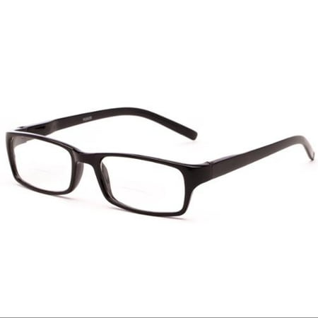 Readers.com Reading Glasses: The Vancouver Bifocal Reader, Plastic Rectangle Frame