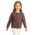 thumbnail image 4 of Grblisyd Girls Cardigan Sweater 2026 Fall Kids School Uniforms Casual Button Down Sweaters Tops Winter Warm Jacket, 4 of 7