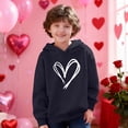 thumbnail image 2 of Maean Heart Sweatshirt for Girls Hooded Graphic Pullover Sweatshirts Cute Spring Long Sleeve Tops, 2 of 7