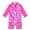 Pink fish scales, variant on Toddler Boy Swimsuit 0-3 Years, UPF 50+ Sun Protection Baby Swim Suit, Zipper Closure Ideal for Swimming & Beach Activities