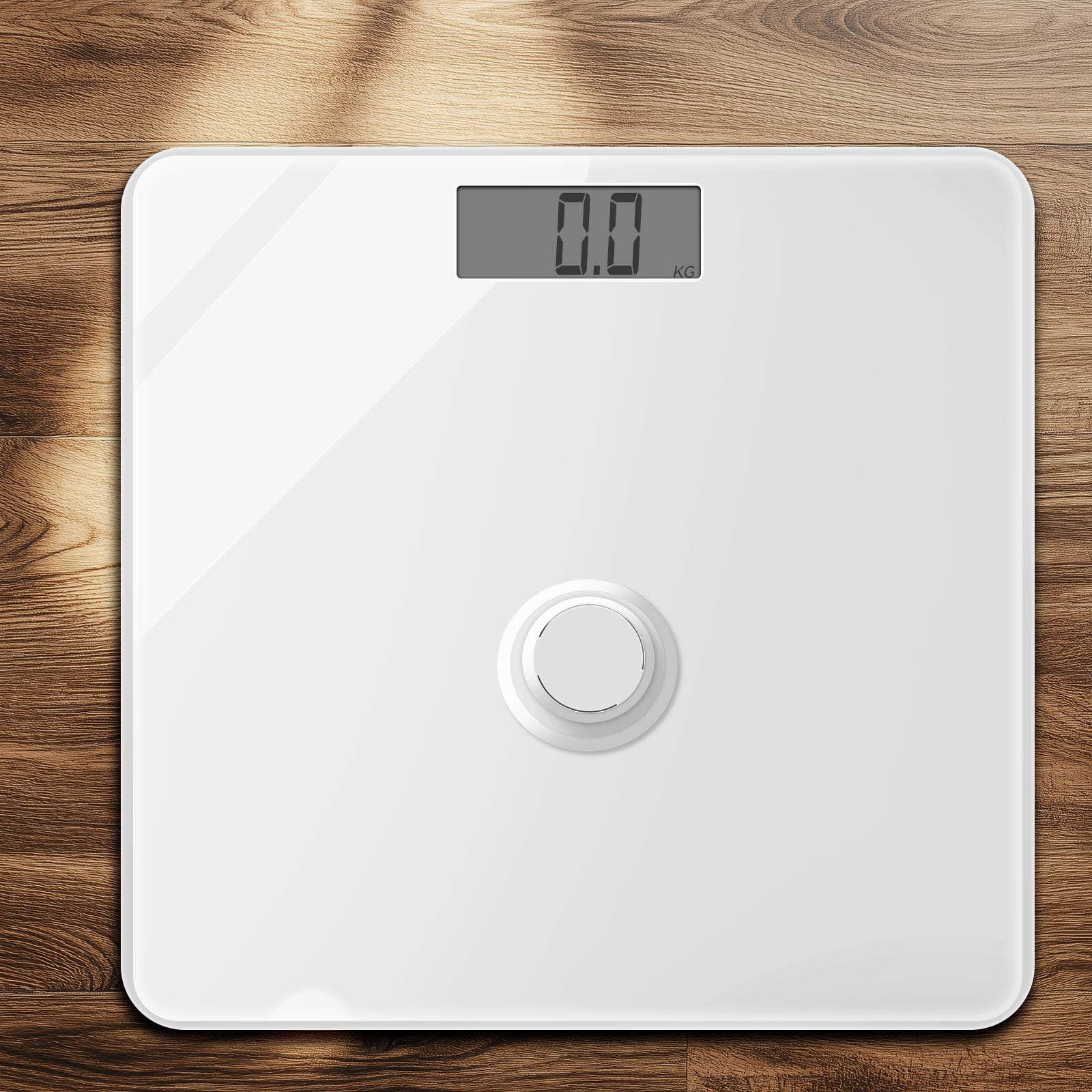 JELLOO Digital Bathroom Scale for Body Weight High Accuracy Weighing Scale for Weight Loss Large Weight Scale with Ultra-Wide Platform LCD Display Measure up to 400lb