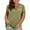 Army green, variant on Dellytop Womens Short Sleeve V Neck Criss Cross T-Shirt Plus Size