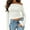 White, variant on Womens Off Shoulder Ribbed Knit Crop Sweaters Long Sleeve Slim Pullover Jumper Tops
